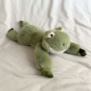 Mary Meyer Green Frog Lovey Soft Plush Stuffed Animal 14” Long